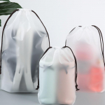 Kaasaskantav jalatsihoidja reisihoiukott Veekindel l&auml;bipaistev plastikust hoiukott Pingutusn&ouml;&ouml;r &Ouml;kokotid Kosmeetikakotid 16*20cm