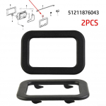 2x/komplekt Ukse k&auml;epideme &auml;&auml;ris 51211876043 Tarvikud raam must kate