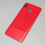 Tagumine klaas Samsung Galaxy A30 A305 tagaukse korpuse paneeli korpuse patarei asendamine kaameraga punane