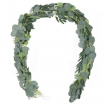2 pakki kunstlik eukal&uuml;pti vanik pajuviinapuudega Kevadroheline vanik keskosade jaoks Lauajooksja pulmakaare Kodu Baby Shower Decor 2Pcs roheline