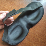 3D Sleep Mask Natural Sleeping Silmamask Silma&uuml;mbruse kate Naiste Meeste Pehme reisiklaas must