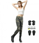 VOLERO+Naiste Mootorrattap&uuml;ksid+Mootorratta V&otilde;istlusp&uuml;ksid Camo Elastsed S&uuml;gisesed Kaitsep&uuml;ksid+Uuendatud Kaitsmed XS roheline