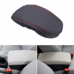 Must-punane joon PU-nahk koos Sponge Car Styling Centeri juhtk&auml;etoe karbi katte trimmiga VW Passat B6 jaoks 2005 2006 2007 2008