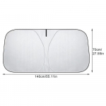 Tesla Model 3/ Y autole esiklaasi p&auml;ikesesirmikate, auto esiakna p&auml;ikesekaitse, p&auml;ikesesirmid Teslale silver coated