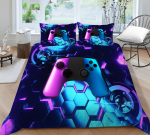 3D-m&auml;ngukontrolleri mustriga kodu voodipesukomplekt, magamistoa voodipesu ja padjap&uuml;&uuml;r AU/US/EU t&auml;issuuruses voodipesu kodukaunistus Baby 100x135cm