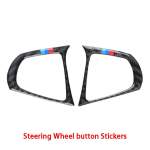 S&uuml;sinikkiust rooliratta nupu kleebis trimmikatte auto stiil BMW 5. seeria G30 X3 540li auto salongi jaoks Steering Wheel Trim gray