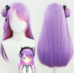 Anime VTuber Tokoyami Towa Parukas Kuklilint Hololive Idol Cosplay T&uuml;drukud Lilla Segaroosa Pikad Sirged S&uuml;nteetilised Juuksed One Size lilla