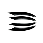 Mercedes Benz W205 C-klassile C200 C260 - Esistange splitter udutule riba liistu iluv&otilde;re kate auto Splitter Black black