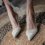 P&auml;rlidisain Elegant High Heals Uus saabumine Mood Pulmakingad Naiste temperament stiilsed pumbad 35 elevandiluuvalge