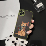Neko Ramen Japan Cat Anime telefoni&uuml;mbris iPhone'ile 13 11 Pro 12 7 XS MAX X XR SE2 8Plus Cool Clear Hard Matte Cover Fundas iphone 11 Pro Max