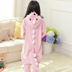 Lapsed Poisid T&uuml;drukud Dinosaurused Pidžaamad Magamisriided &Ouml;&ouml;r&otilde;ivad Loomade Cosplay Kost&uuml;&uuml;m Lapsed 6T roosa