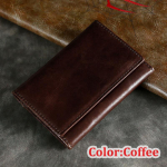 Ehtsast nahast kaardihoidja RFID rahakott Naiste ja meeste VIP-krediitkaardi rahakott &Otilde;huke &auml;ri-ID VIP-kaartide kotid kohv