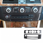 S&uuml;sinikkiust auto CD paneeli kleebise kleebise kaane sisemuse muutmise tarvikud BMW 5. seeria E60 2004-2010 jaoks Model D