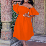 Suure suurusega naiste suvemood, &otilde;lgadeta kleit Naiste seksikas &uuml;hes t&uuml;kis &otilde;htukleit XXXL cerulean sinine v&auml;rv