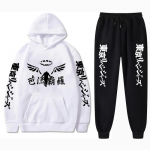Meeste Dressikomplektid Anime Tokyo Revengers Hoodies+ Dressip&uuml;ksid 2tk Gambar Valhalla Graafika P&uuml;ksid T&auml;navar&otilde;ivad Riided XS-4XL XL
