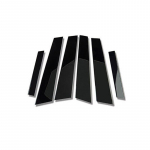 6 tk autotarvikud Volvo S60 jaoks 2019 2020 2021 2022 2023 l&auml;ikiv must ukseakna samba postid Katte trimmikomplektide vahetus