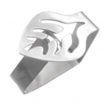 Laudlina klamber &Otilde;&otilde;nes lilleleht liblikad Kuu kuju Tugev roostevabast terasest tuulekindel s&ouml;&ouml;gilaua katte hoidik, klamber k&ouml;&ouml;gividinad Leaf