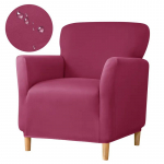 Vett h&uuml;lgav vanni tooli kate Stretch Club diivan tugitooli katted Elastsed &uuml;heinimese diivanikatted elutuba baarilett hotell punane