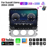 Suzuki Liana 1 2004-2008 jaoks koos nupunupuga 10-tolline autoraadio Multimeedia Carplay 2D stereoheli Android Video 2+32GB