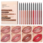 12 tk matt huulepulga komplekt kauakestev huulepulk Nude veekindel Retouch huulepulga pliiats 12Pcs/Set