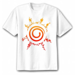 Naruto Anime Printed Meeste T-s&auml;rk Uzumaki Naruto T-s&auml;rk meestele Suvi XS valge