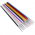 12 tk Nail Art Flower Design Maalimine Peened detailid N&auml;pun&auml;ited Joonistuspliiatsipintsel