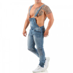 Meeste rinnahoidjad Slim Fit Siiami rihmaga teksad L helesinine v&auml;rv