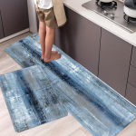 V&auml;simusevastased k&ouml;&ouml;givaibad veekindlad retro abstraktsed Sfumato tr&uuml;kitud libisemiskindlad paksud polsterdatud k&ouml;&ouml;gimatid, vastupidavad ja mugavad k&ouml;&ouml;gimatid 40x120cm