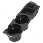 მანქანის ცენტრალური კონსოლი სასმელის ყუთი თასის უჯრის დამჭერი მონეტების შესანახი კონტეინერი BMW E46-ისთვის beež