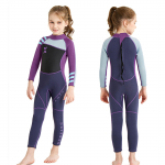 Kid Wetsuit One Piece neopreenist ujumistrikoo p&auml;ikesekaitsega surfamiseks sukeldumiseks ujumiseks paadis&otilde;iduks talvel XXL lilla