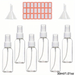 Pihustuspudelid, 30ml/1.01oz 50ml/1.69oz 80ml/2.71oz Empty Fine Mist plastikust minireisipudelite komplekt 30ml/1.01oz