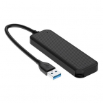 USB3.0 jaotur, 4-&uuml;hes multifunktsionaalne dokkimisjaam Plug and Play kiire andmeedastus mitme jaoturi adapteriga 4 pordi replikaator s&uuml;learvuti tarvikud must