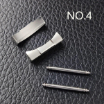 2tk 20mm/21mm kumera otsaga &uuml;hendusl&uuml;li otsal&uuml;li alamkellarihma jaoks kummist nahast rihma &otilde;mblusteta &uuml;hendus Daytona kella tarvikud Silver  20mm