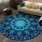 &Uuml;mmargune vaip Etniline Mandala elutoa vaip P&otilde;randamatt Tool Diivan Laste elutuba Dekoratiivne vaibarežiimi vaip 40cm
