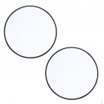 Meigipeegel, 10x suurendav reisipeegli seina imemisega v&auml;ikesed peeglid kosmeetikatoodetele, 2 t&uuml;kki - must,