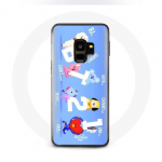 &Uuml;mbris Samsung Galaxy S9 BTS Bangtan Sonyeondan BT21 Van Tata Chimmy Cooky Rj Koya Shooky Et Mang jaoks
