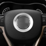 ABS-kroomiga auto keskmise rooliratta nupu raami katte katte auto stiilitarvikud 2014 15 16 2017 Jeep Grand Cherokee jaoks switch gray