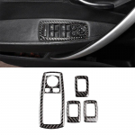5 tk/komplekti pehme s&uuml;sinikkiust stiilis autoklaasi t&otilde;stel&uuml;liti kleebis, mis sobib BMW X3 E83 2006-2010 auto interj&ouml;&ouml;ri tarvikutele Carbon Fiber Style
