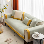 Linane diivani kate Four Seasons Universaalne libisemisvastane Lihtne kaasaegne elutoa diivani kate Puuvillane seljatugi padi k&auml;ter&auml;tikud Mugav 70x70cm 1pcs