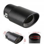 Universaalne Auto V&auml;ljalasketoru Ots &Uuml;mmargune Alumiiniumsulamist Summuti Saba Trimm Tagumine Auto V&auml;ljalasketoru Otsik Summutitoru Sisselaskeava 63mm Straight