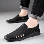 Suvised &otilde;&otilde;nsad sandaalid vabaaja nahast kingad libisemiskindlad mugavad &uuml;he jalaga jalus S&otilde;idukingad vabaajajalatsid 44 must