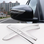 for Nissan Note E12 2014~ Hatchback Side Door Rear View Mirror Exterior Cover Trim Sticker ABS Carbon Rearview Accessories ABS Chrome