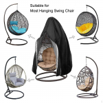 Reguleeritav t&otilde;mblukuga terrassi munakate, tuulekindel rippkiik, aia vihma Black 115x190x1cm