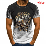 Uus mood, suvine 3D meeste metallist rokkb&auml;nd, prinditud T-s&auml;rk vabaaja naiste ja meeste hip-hop O-kaelusega spordisuuruses topid 100/6xl XXXL