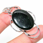 Natural Green Labradorite Gemstone 925 Sterling Silver Pendant 2.29 d1a32