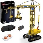 Mould King 17059 Technical Car Toys Remote Control Crawler Crane Model Compatible With 42042 Building Block Kids Christmas Gift 17059 gray