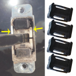 4X Solaris RB jaoks 2011 2012 2013 2014 2015 2016 2017 auto ukse kontrollrihma remondikomplekt korgi summutusklambri plastikud UUS