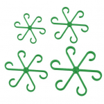 4 tk taimevarre tugiklambrid veekindlad kulumiskindlad viinapuu tugiklambrid korduvkasutatavad kinnitatud plastikust taimeklambrid siseruumides kasutatavad v&auml;listingimustes kasutatavad taimede tugiklambrid roheline