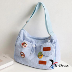 Mini ruuduline crossbody kott (3 v&auml;rvi) 32x23x9.5cm helesinine v&auml;rv