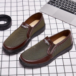 Suured meeste kingad Uued Vana Pekingi pol&uuml;uretaanist libisemiskindlad vabaajajalatsid Madalad Keskealiste ja eakate isa kingad Suur suurus 39 kollane